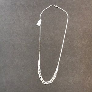 Vintage Sterling Silver Braided Necklace